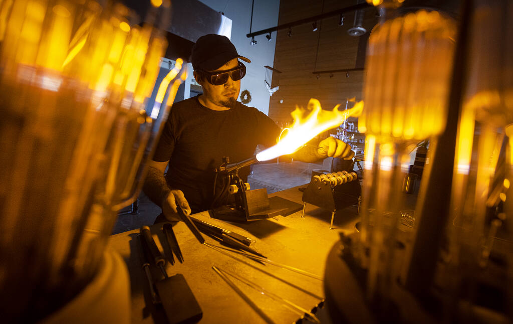 Image of Sebastopol glass artist brings breathtaking creations to The Barlow