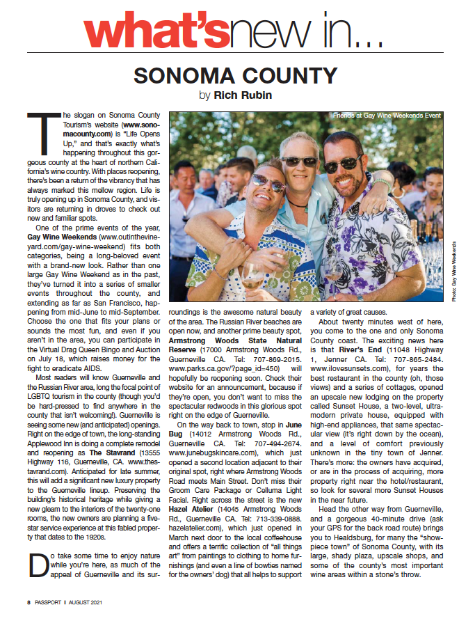 THE BARLOW SEBASTOPOL PASSPORT MAGAZING